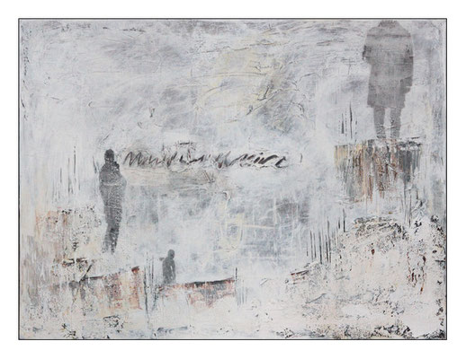 o.T., aus der Serie "Alltag"; Leinwand, 80 x 115 cm