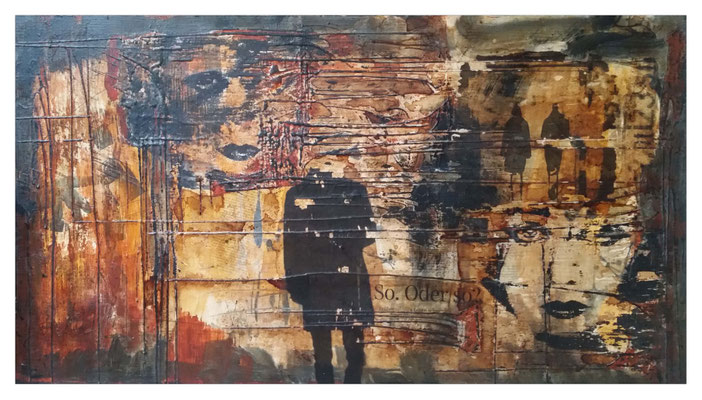 so oder so, Holzbrett 78 x 128 cm