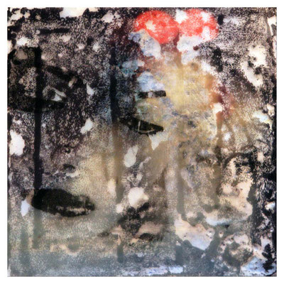 ... die gedanken solcher tage ... Leinwand, 30 x 30 cm; in Privatbesitz
