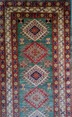 Uzbeko | vello in lana e armatura in cotone | cm.299x78