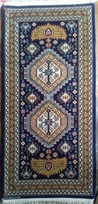 Shirwan Azerbaijan | vello in lana su armatura in cotone | cm.130x61