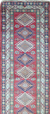 Uzbeko | vello in lana su armatura in cotone | cm.302x76