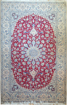 Nain persiano 9la | vello in lana su armatura in cotone | cm.300x200