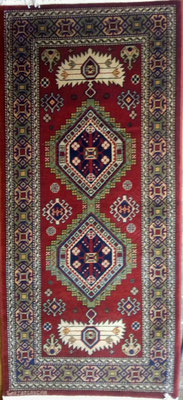 Shirwan Azerbaijan | vello in lana su armatura in cotone | cm.130x63