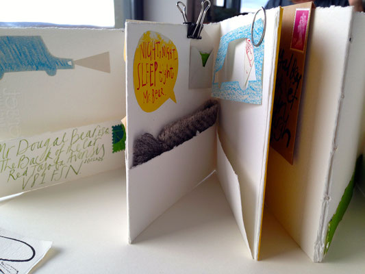 Jill Calder Illustration - Books - Making Books - "Letters to Dougal" - Isle of Skye Workshop