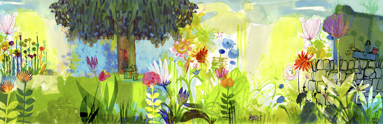 Jill Calder Illustration - Children's Illustration - Garden Detectives - National Museums of Scotland