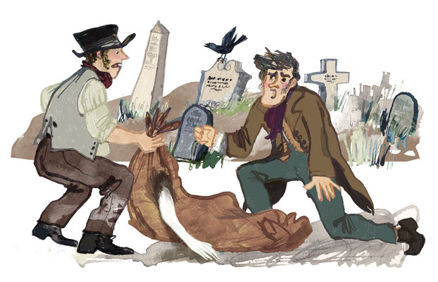 Jill Calder Illustration - Books - "Scotland: The People, The Places, The Stories" by  Chae Strathie - Burke and Hare - Scholastic