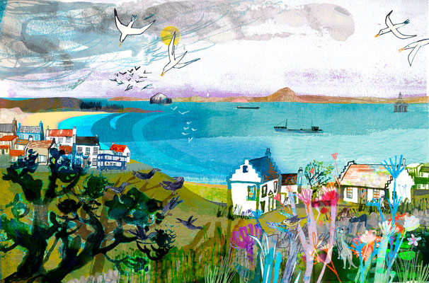 Jill Calder Illustration - Books - "Scotland: The People, The Places, The Stories" by  Chae Strathie - City and Country - Scholastic