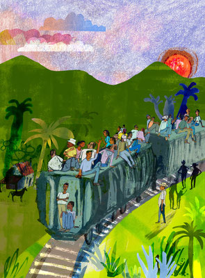 Jill Calder Illustration - General Illustration - Editorial -  Latin Lawyer Magazine cover