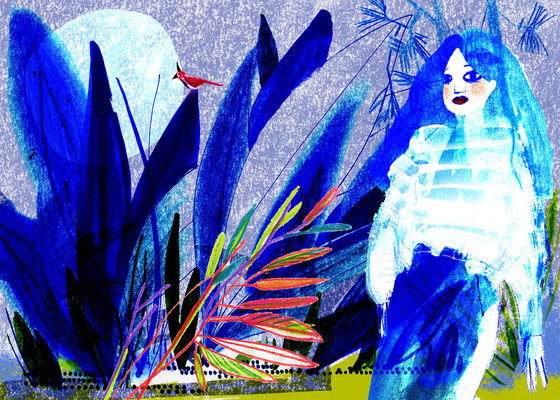 Jill Calder Illustration - General Illustration - Indigo Girl