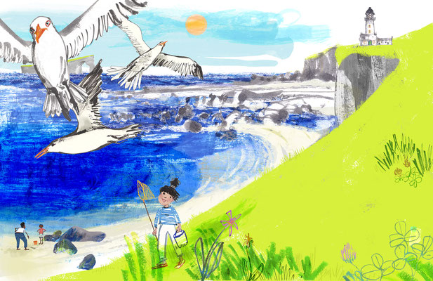 Jill Calder Illustration - Books - "The Sea" by Miranda Krestovnikoff - Bloomsbury