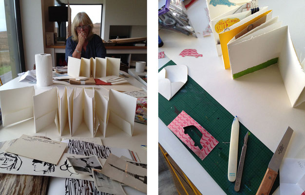 Jill Calder Illustration - Books - Making Books - "Letters to Dougal" - Isle of Skye Workshop