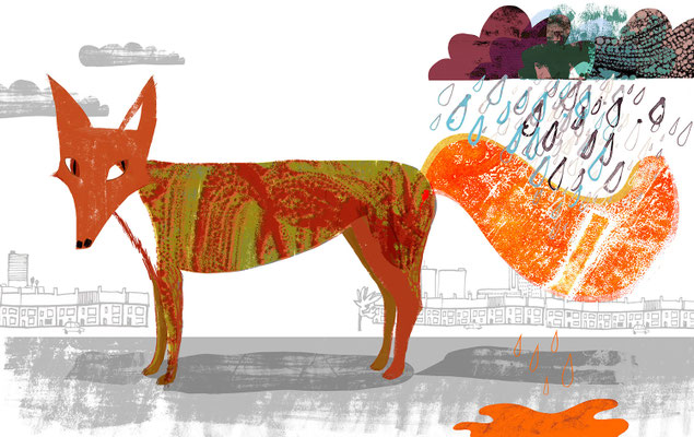 Jill Calder Illustration - Children's Illustration - "The Urban Fox"