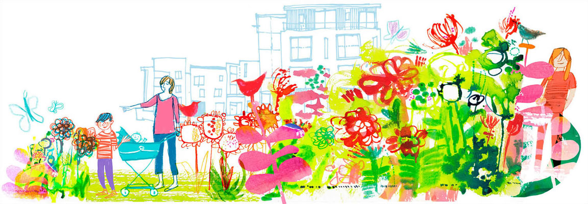 Jill Calder Illustration - General Illustration - Housing Finance Association Dublin