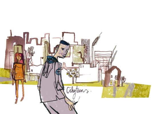 Jill Calder Illustration - Children's Illustration - City Teens