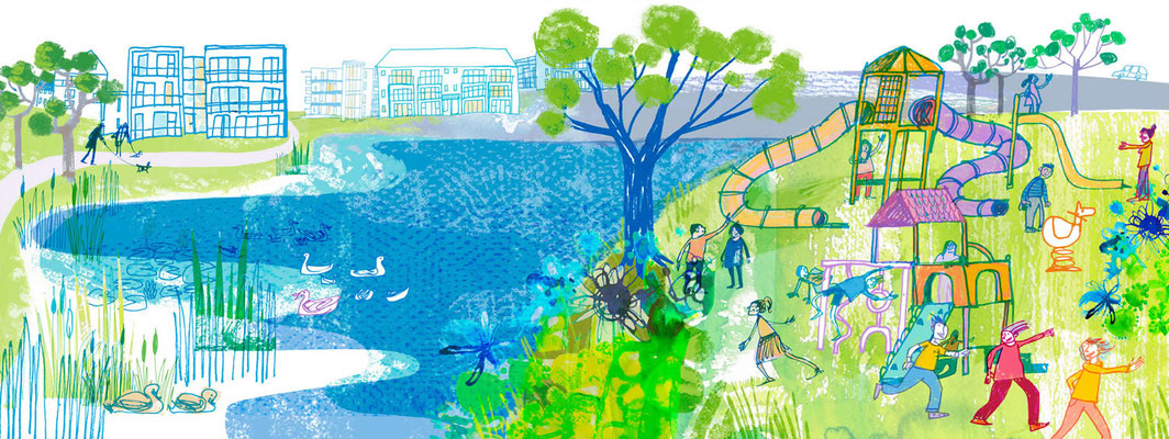 Jill Calder Illustration - General Illustration - Housing Finance Association Dublin
