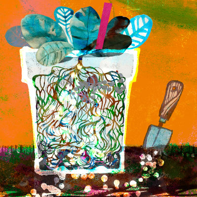 Jill Calder Illustration - General Illustration - Good Compost -  Gardens - Lifestyle - Gardens Illustrated Magazine