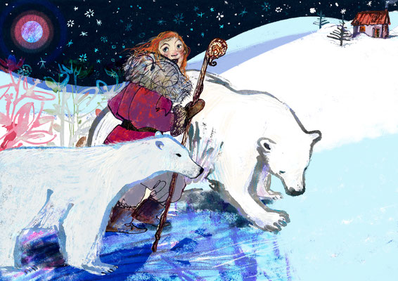 Jill Calder Illustration - Children's Illustration - "A Winter Tale"