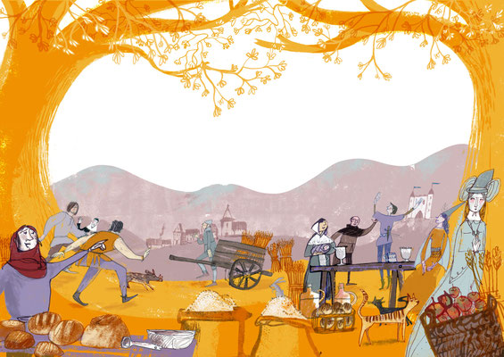 Jill Calder Illustration - Books - "Robert The Bruce" by James Robertson - Birlinn