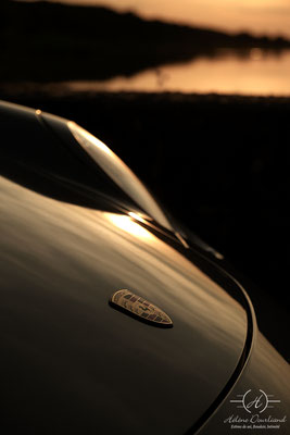 détail d'une Porsche, shooting photo