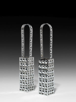 JOSEF HOFFMANN / Wiener Werkstätte, Paar Vasen, 1908, h 25,5 cm