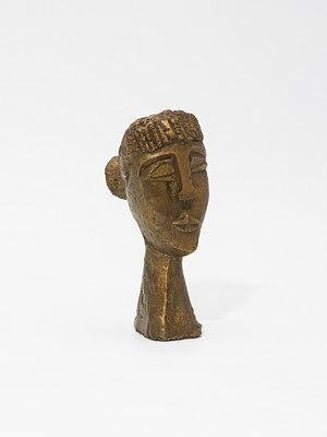Wander Bertoni Ohne Titel [Frauenkopf VII] nicht datiert Bronze, patiniert 26.5 cm