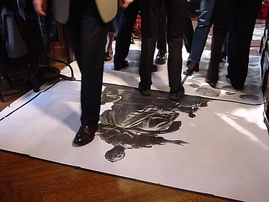 MARIELIS SEYLER, Trampelbild, Fotoemulsion auf Barytpapier