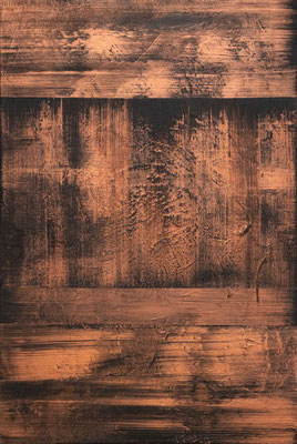 Saar, Ohne Titel, 2022, Acryl (Kupfer) auf Leinen, 120 x 80 cm