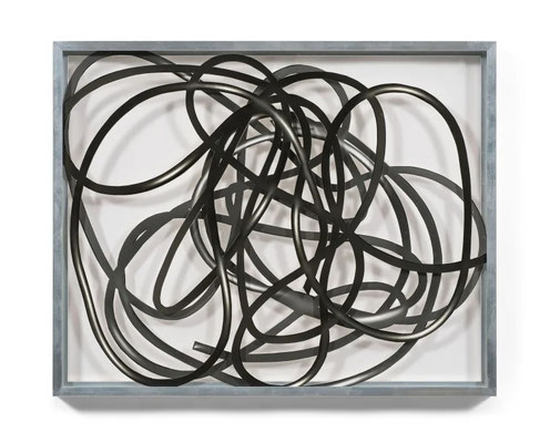 Hans Kupelwieser, OHNE TITEL, 2001 Collage, Fotogramm, Plexiglas 40 x 50 cm