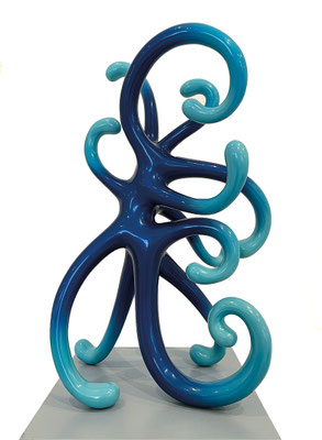 Mario Dalpra, Bronze bemalt monogrammiert, Unikat, 70 x 50 x 45 cm