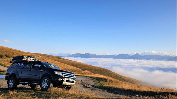 CAMPJunkie unterwegs mit Dachzelt in den Westalpen