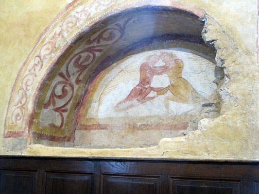 Fresque murale histoire des deux frères, Caïn et Abel