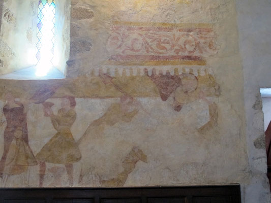 Fresque murale histoire des deux frères, Caïn et Abel