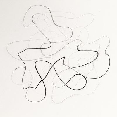 OT-draw05, 2024, Graphit auf Papier, 30x30 cm