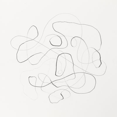 OT-draw08, 2024, Graphit auf Papier, 30x30 cm