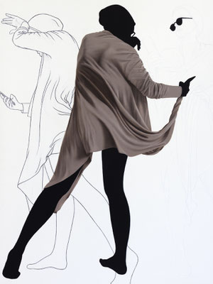OT-FAB 04, Serie FABRICS, 2020, Öl auf Leinwand, 160x120 cm