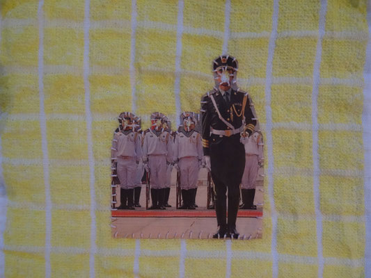 untitled, Barbara Ungepflegt, 2017 (paper on cloth, embroidery)