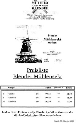 Blender Mühlensekt