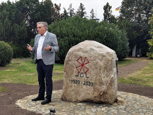 Enthüllung Gedenkstein Jubiläum 100 Jahre