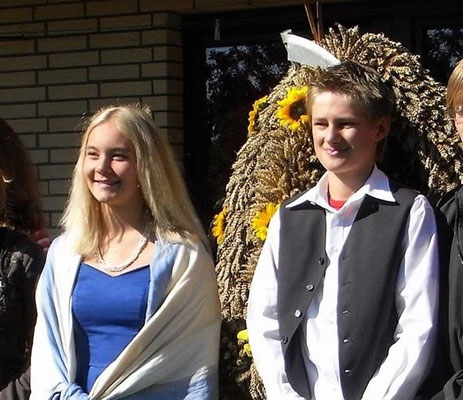 Erntepaar Ellen Rehder und David Bohlmann