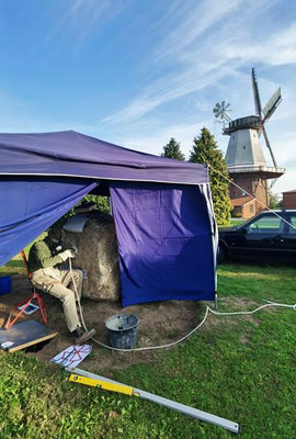 Entstehung Gedenkstein Jubiläum 100 Jahre