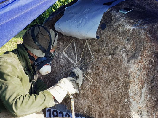 Entstehung Gedenkstein Jubiläum 100 Jahre