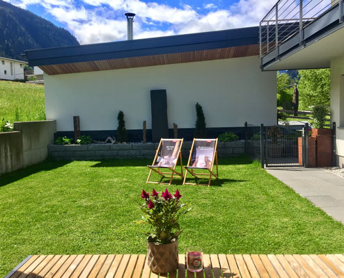 Gartenwohnung Apart Rauch großer Garten - exklusiv nur für unsere Gäste der Feriewohnung Sonnalm