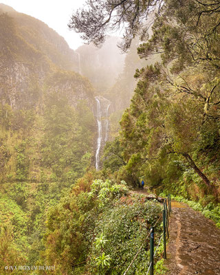 Levada 25 Fontes Risco Wasserfall Rabacal Madeira