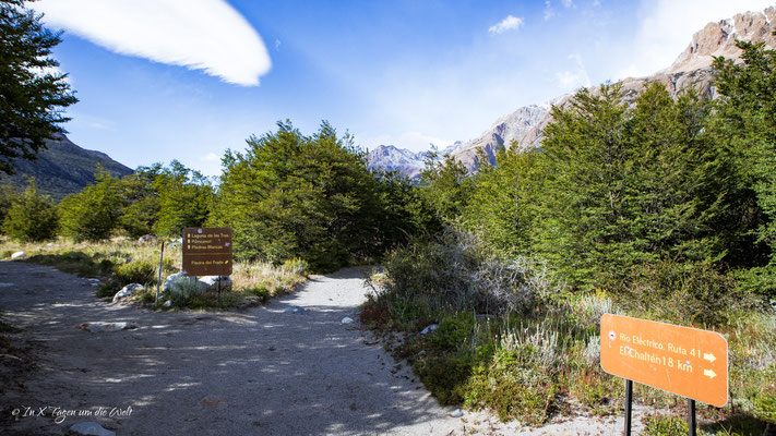 Wanderung Fitz Roy Laguna de los Tres ab Rio Electrico