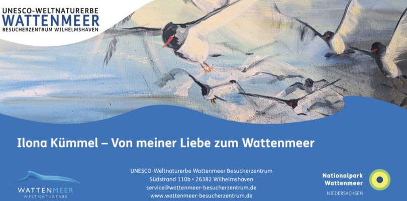 Kunstausstellung Ilona Kümmel-Holtrup, UNESCO-Weltnaturerbe Wattenmeer Besucherzentrum, Vernissage der Kunstausstellung zu den 17. Zugvogeltagen, 28.9.2025