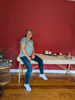 Reikiliege als Infotisch