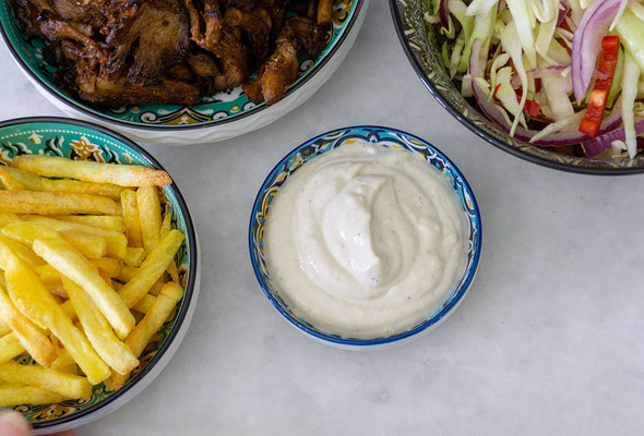 Pilz-Shawarma-Rolle vegan