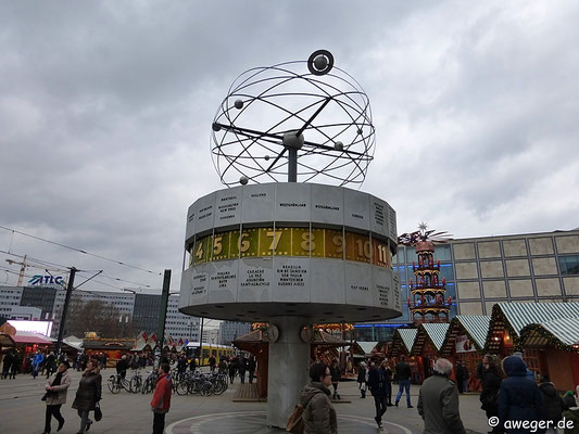 Weltzeituhr am Alexanderplatz.