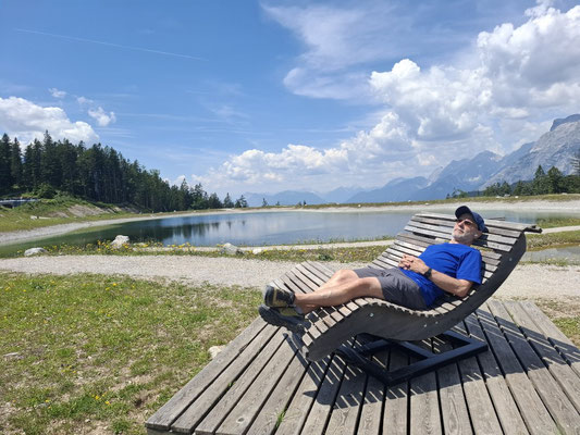 Mann Sonnenliege Gschwandtkopf